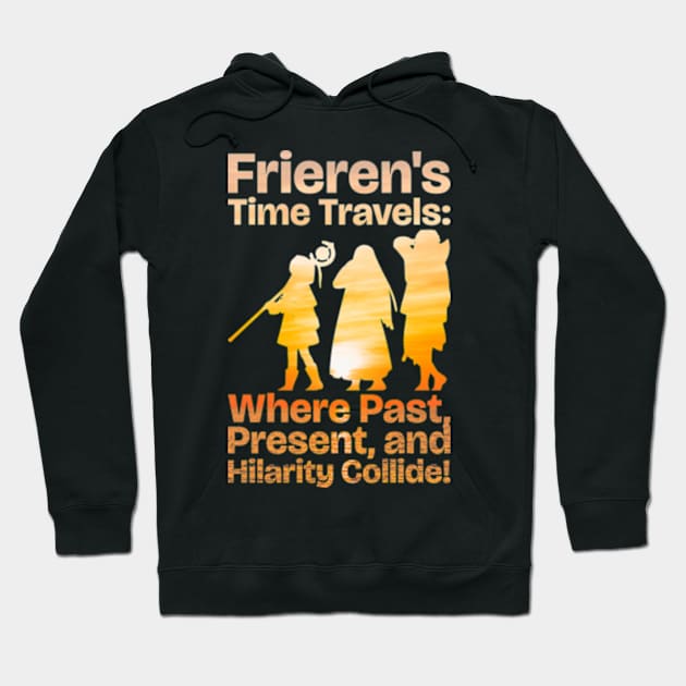 Sousou no Frieren Best Anime Moments Quotes Frieren Party Sunset Silhouette Frierens Time Travel SNF-189 Hoodie by Animangapoi